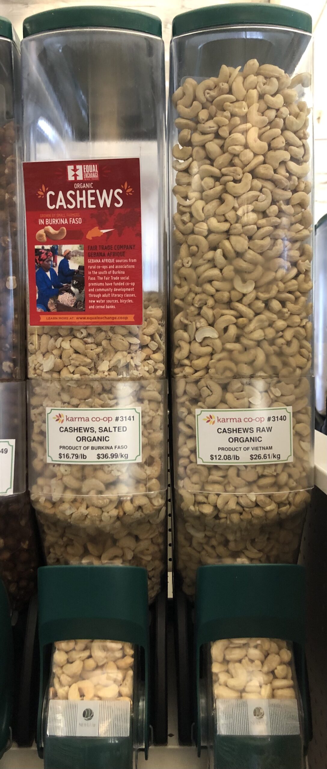 What nuts are best for sustainability and labour issues?